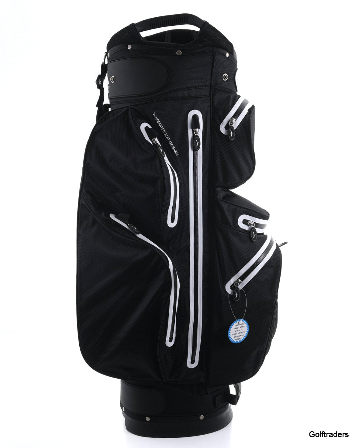 On Tour Stay Dry Lite Golf Bag Black White