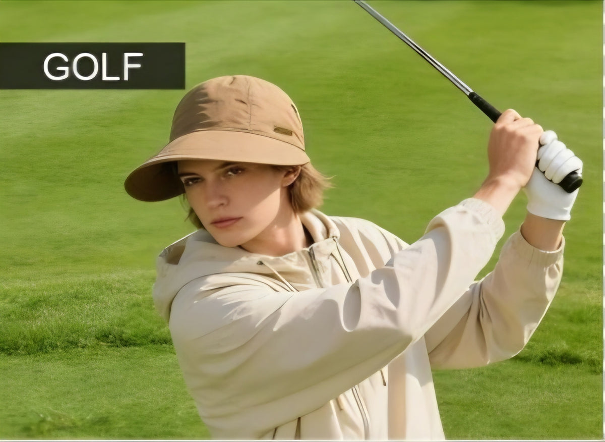 Ladies Wide Brim Golf Visor Cap