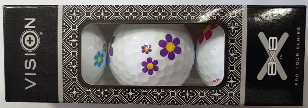 Vision Goker DAISY Golf Balls 3 Gift Pack