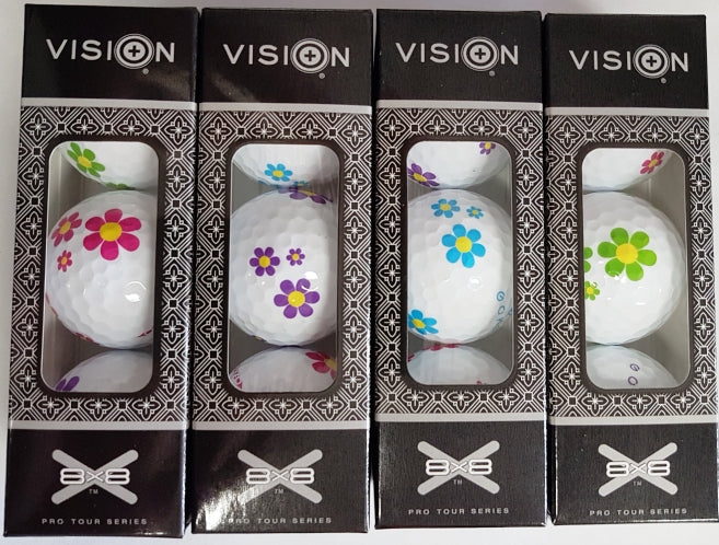 Vision Goker DAISY Golf Balls 6 Pack